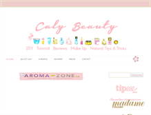 Tablet Screenshot of calybeauty.com